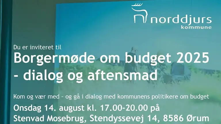 14/8 – Borgermøde om budget 2025